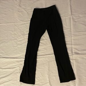Jaanuu black scrub pants with 4 side pockets and back zipper pocket